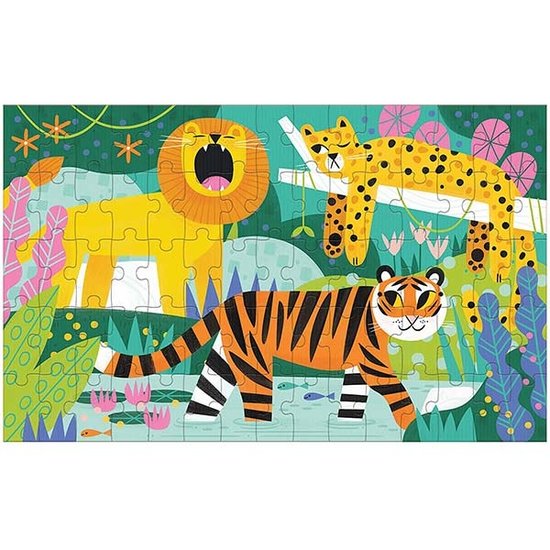 Mudpuppy Mudpuppy puzzel lenticulair Cats Big and Small 75 stukjes