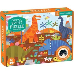 Mudpuppy Can you spot puzzle Dino Park 12 pieces