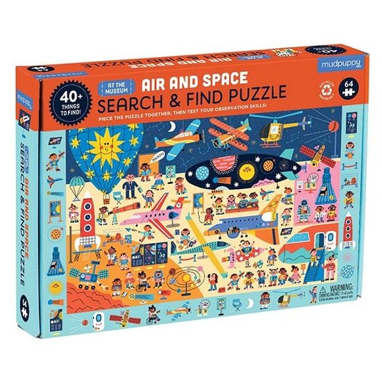 Mudpuppy Mudpuppy search puzzle Air and Space Museum 64 pieces