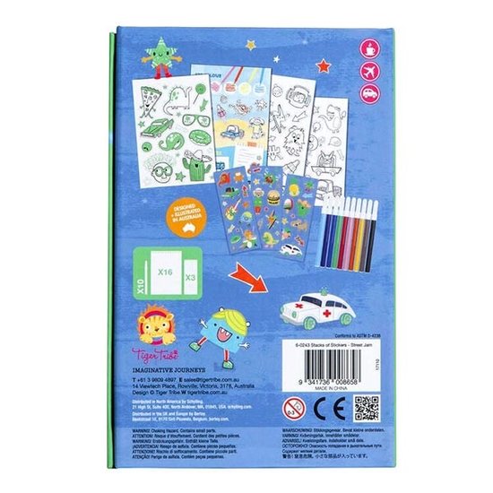 Tiger Tribe Tiger Tribe stacks of stickers Street Jam