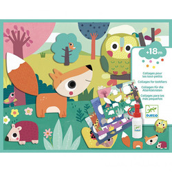 Set créatif Premiers collages animaux Djeco