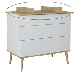 Quax Flow extensie commode - White & Oak