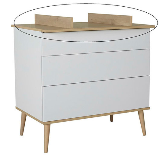 Quax Quax Flow extensie commode - White & Oak