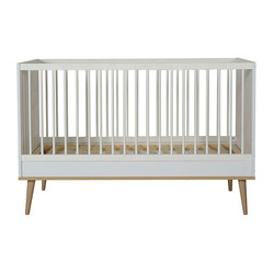 Quax Flow Babybett 140x70cm - White & Oak