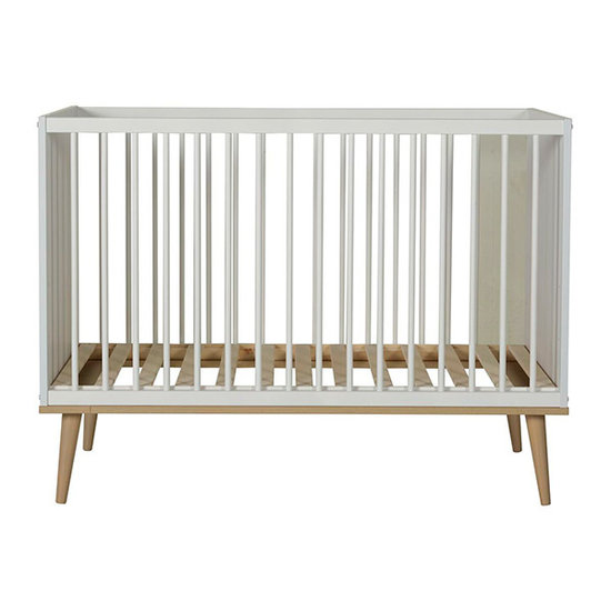 Quax Quax Flow babybed 120x60cm - White & Oak