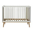 Quax Quax Flow cot 120x60cm - White & Oak