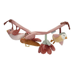 Stroller toy chain Flowers & Butterflies - Little Dutch