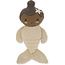 Konges Slojd Rammelaar Mini Mermaid sand - Konges Slojd