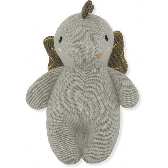 Konges Slojd Rattle Mini Dragon warm grey - Konges Slojd