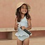 Liewood Liewood Amara swimsuit Seersucker Stripe Sea blue/white