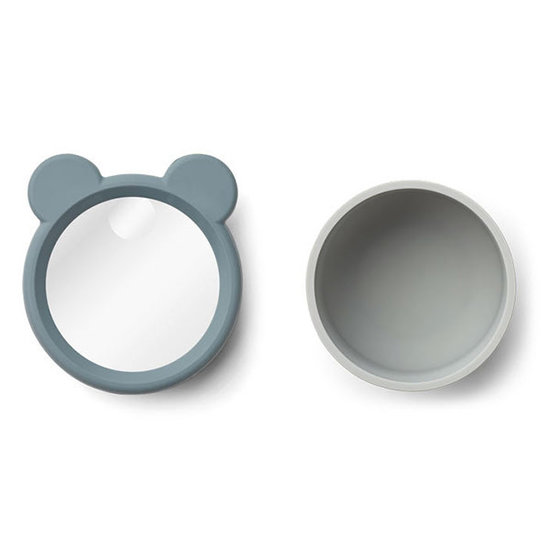 Liewood Gobelet loupe Liewood Isabella Whale blue/Dove blue mix