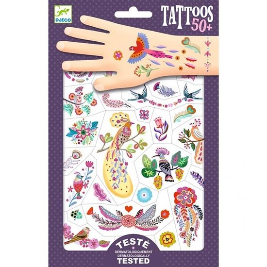 Djeco Djeco tattoos Bright Birds +3 yrs