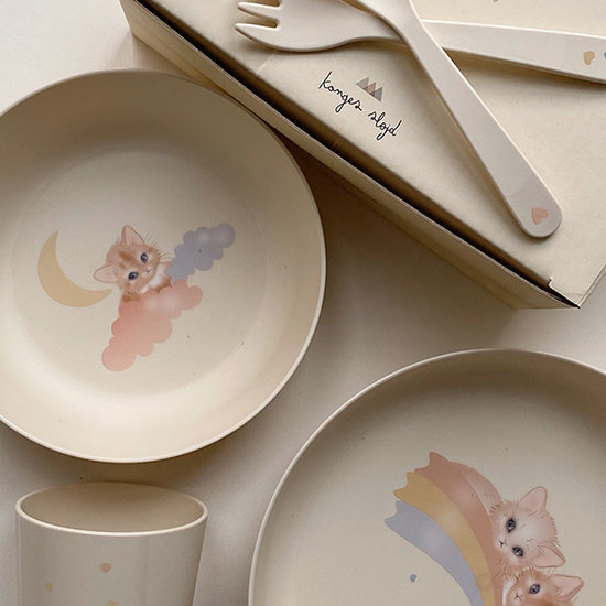 Konges Slojd Konges Slojd dinner set Rainbow Kitty