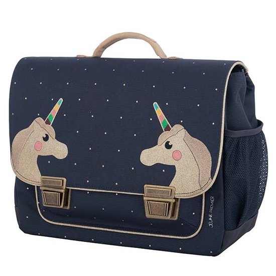 Jeune Premier boekentas Jeune Premier school bag Classic Midi Unicorn Blue