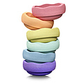 Stapelstein Stapelstein Rainbow Pastel  stapelstenen 6 stuks