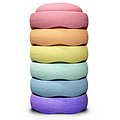 Stapelstein Stapelstein Regenbogen Pastell  Stapelsteine ​​6 Stück