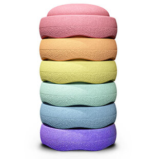 Stapelstein Rainbow Pastel stacking stones 6 pieces