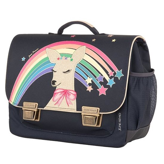 Jeune Premier boekentas Jeune Premier cartable Classic Midi Rainbow Deer