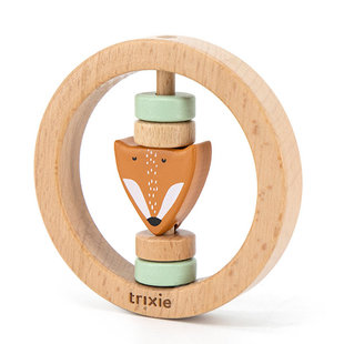 Trixie wooden round rattle Mr. Fox