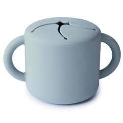 Mushie tasse à collation silicone Powder Blue