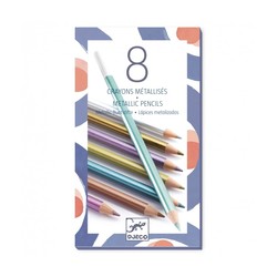 8 Crayons metalliques - Djeco