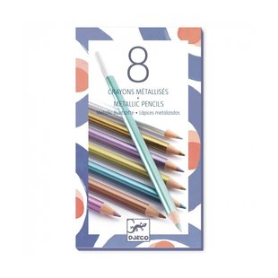 Djeco 8 metallic pencils