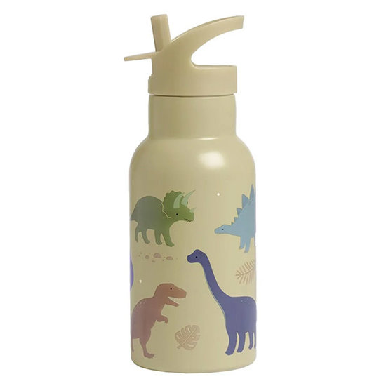 A Little Lovely Company A Little Lovely Company RVS drinkfles Dinosaurussen