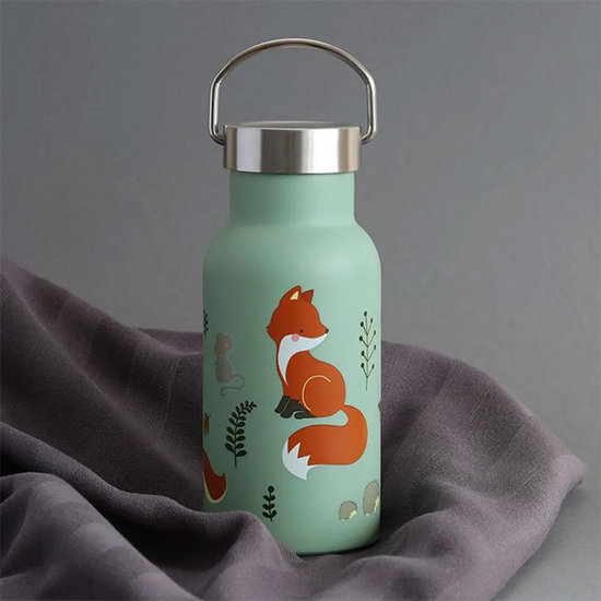 A Little Lovely Company A Little Lovely Company stainless steel drinking bottle Forest friends
