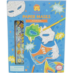 Tiger Tribe craft set paper masks Superheroes