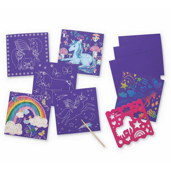 Crocodile Creek Crocodile Creek Sparkle Cartes à gratter Unicorn