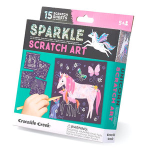 Crocodile Creek Sparkle kraskaarten Unicorn
