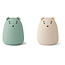 Liewood Liewood Callie nachtlampjes set Mr bear peppermint/sandy