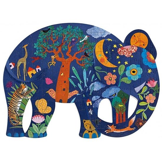 Djeco Djeco puzzel art olifant 150 stukjes