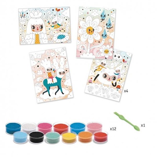 Djeco Djeco coloured sand Deliciously cute +6yrs