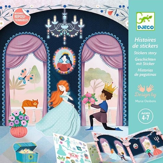 Djeco Djeco stickers story Life in a castle 4-7yrs