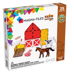 Magna-Tiles boerderijdieren 25 stuks magneetblokken