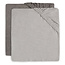 Jollein Jollein aankleedkussenhoes badstof Soft grey/Storm grey