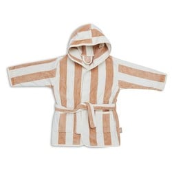 Jollein badjas 3-4 jaar Stripe Terry Biscuit GOTS