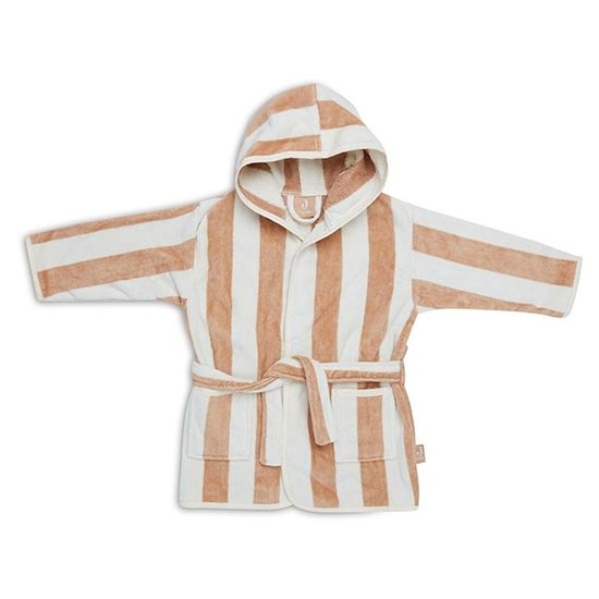 Jollein Jollein bathrobe 3-4 years Stripe Terry Biscuit GOTS