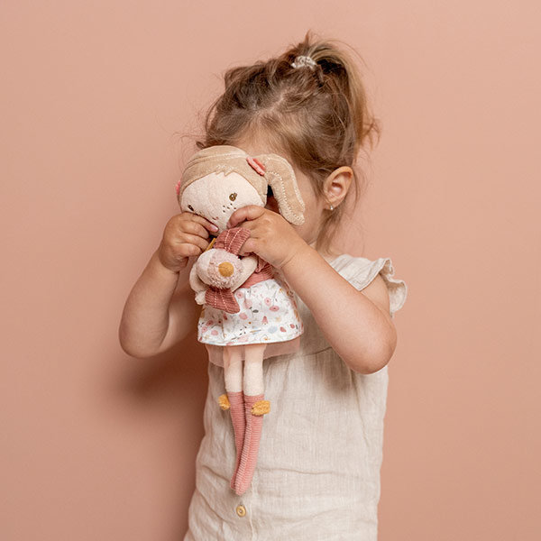 Poupée bébé et son couffin Rosa Little Pink Flowers - Made in Bébé