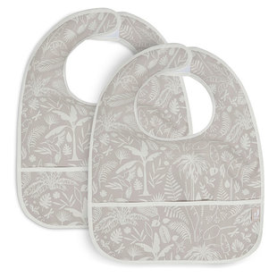 Bavoir imperméable Botanical Nougat 2 pièces - Jollein