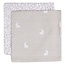 Jollein Jollein serviette mousseline Dotted&Rabbit Nougat GOTS 2pc
