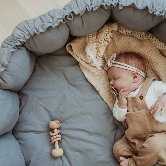 Play and Go Play and Go play mat Bloom Dusty Blue Organic