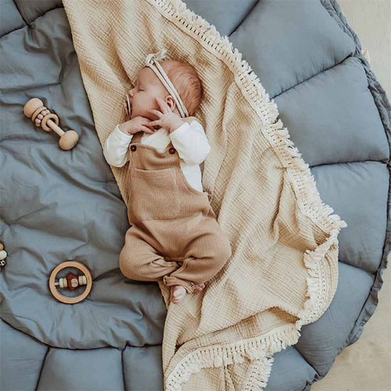 Play and Go Play and Go speelmat Bloom Dusty Blue Organic