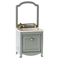 Maileg Maileg sink dresser with mirror Dark Mint