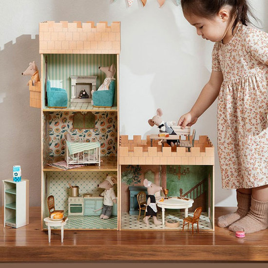 Maileg Maileg poppenhuis stoel Mouse Gold