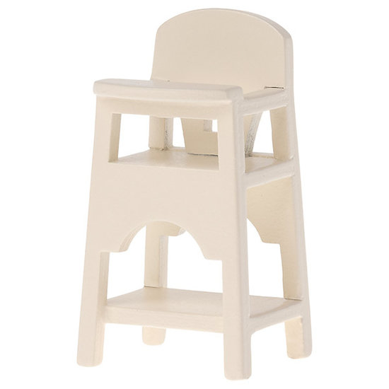 Maileg Maileg high chair - baby chair Mouse Off White