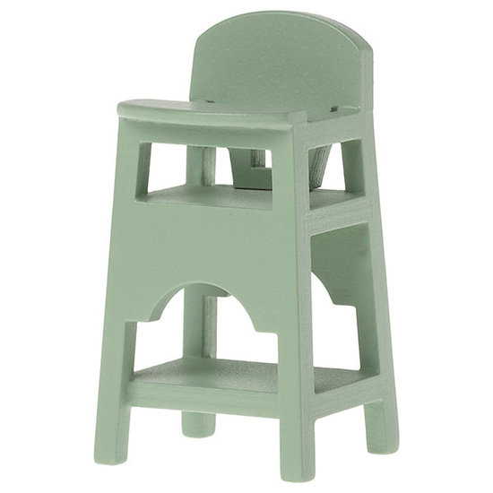 Maileg Maileg high chair - baby chair Mouse Mint