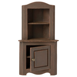 Maileg Miniature corner cabinet Brown
