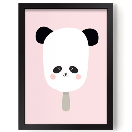 Eef Lillemor Poster - Panda Pop roze - Eef Lillemor